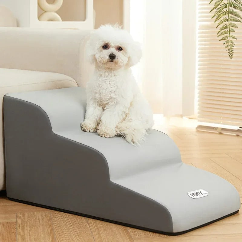 PawAscend – Luxury Pet Stairs with Non-Slip Bowlift