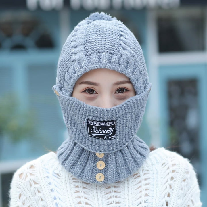 BowLift | Women’s Winter Beanie & Scarf Set | Soft Fuzzy Lining | 2-in-1 Hat, Scarf & Face Cover | Cold Weather Gift