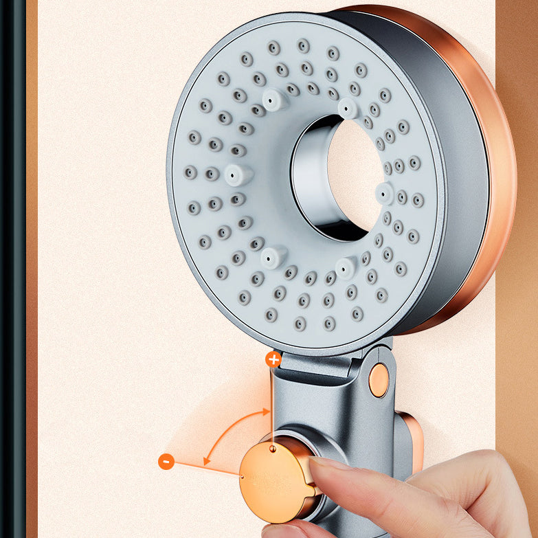 BowLift | Reversible round shower head 3 spray types adjustable water flow handheld shower