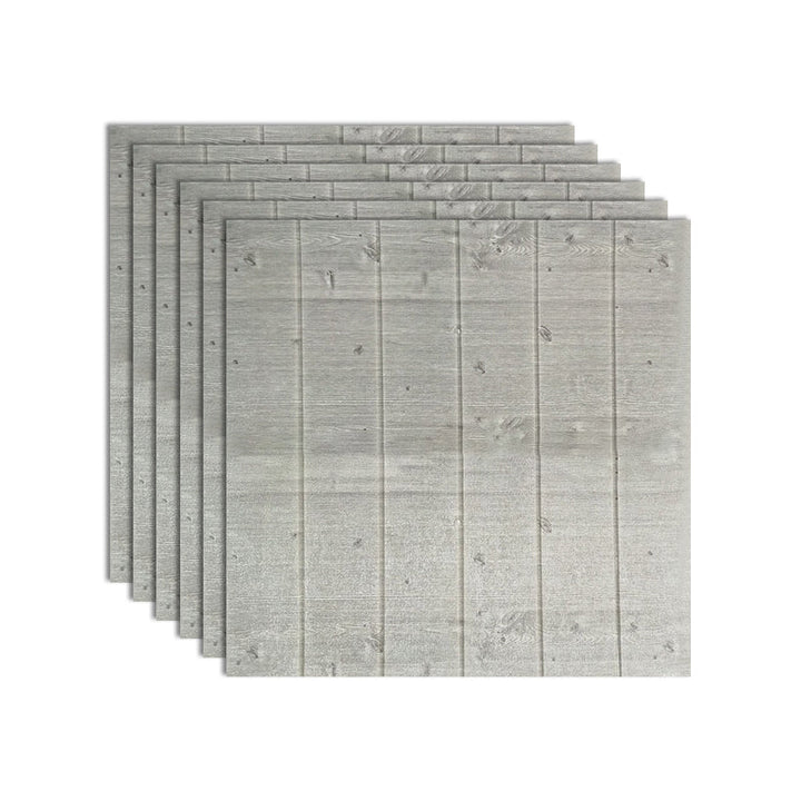 BowLift | Modern Tin Wall Paneling Smooth Wall Ceiling Wood Plank Set of 6