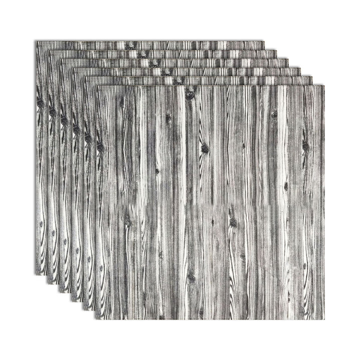 BowLift | Modern Tin Wall Paneling Smooth Wall Ceiling Wood Plank Set of 6