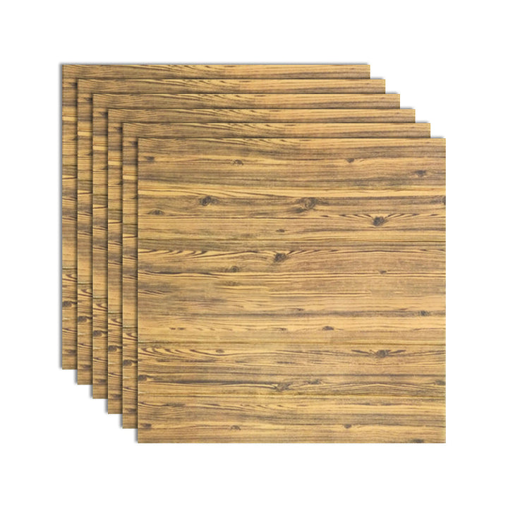 BowLift | Modern Tin Wall Paneling Smooth Wall Ceiling Wood Plank Set of 6