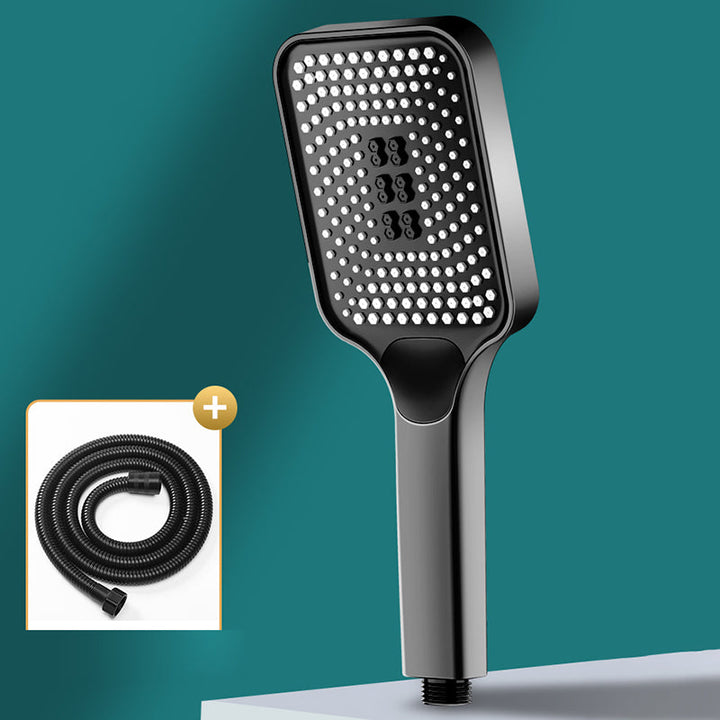 BowLift | Contemporary Square Handheld Showerhead 3 Setting Spray Head