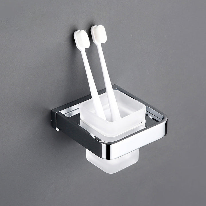 BowLift | 5-piece Bathroom Accessory Set Modern Polished Chrome Bathroom Set