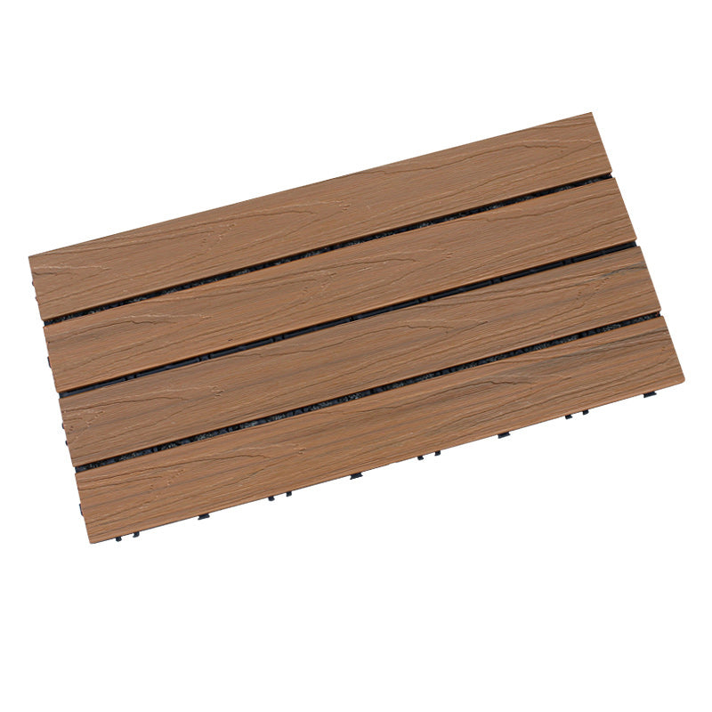 BowLift | Interlocking composite deck tiles Striped pattern patio tiles