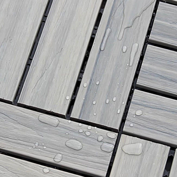 BowLift | Interlocking composite deck tiles Striped pattern patio tiles