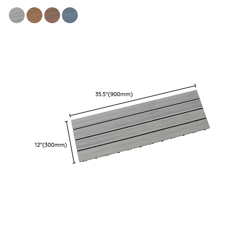 BowLift | Interlocking composite deck tiles Striped pattern patio tiles