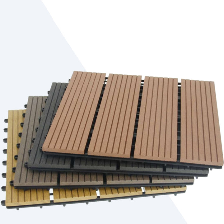 BowLift | Striped Pattern Patio Tiles Laying Pattern Square Deck Board Outdoor Patio