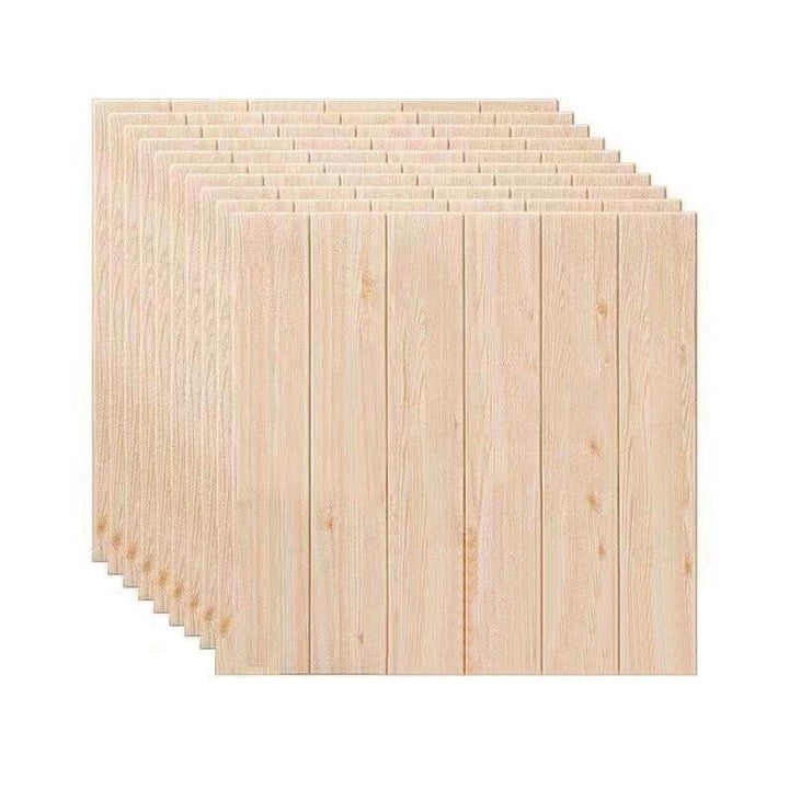 BowLift | Modern Tin Back Wall Panel Smooth Wall Ceiling Wood Grain Design Set of 1