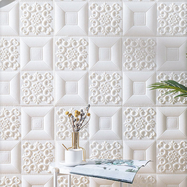 BowLift | Dreamy Style Pearl Wall Paneling PVC Wall Access Panel Peel and Stick Wall Tile