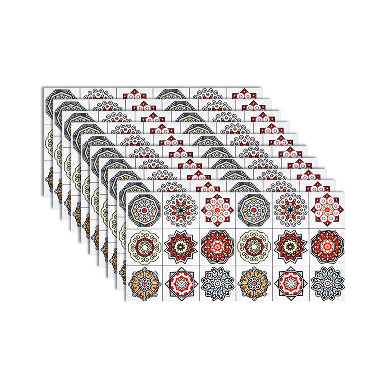 BowLift | PVC Rectangular 10 Pack 12" X 23" Peel & Stick Mosaic Tile Kitchen and Bathroom