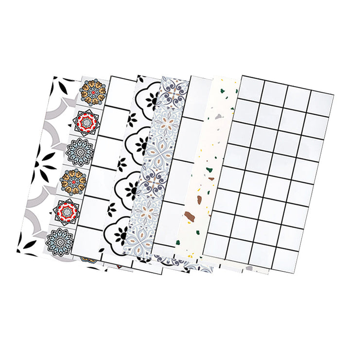 BowLift | PVC Rectangular 10 Pack 12" X 23" Peel & Stick Mosaic Tile Kitchen and Bathroom