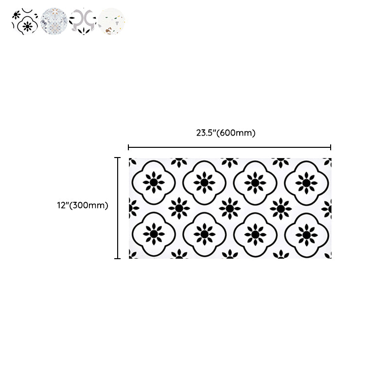 BowLift | PVC Rectangular 10 Pack 12" X 23" Peel & Stick Mosaic Tile Kitchen and Bathroom
