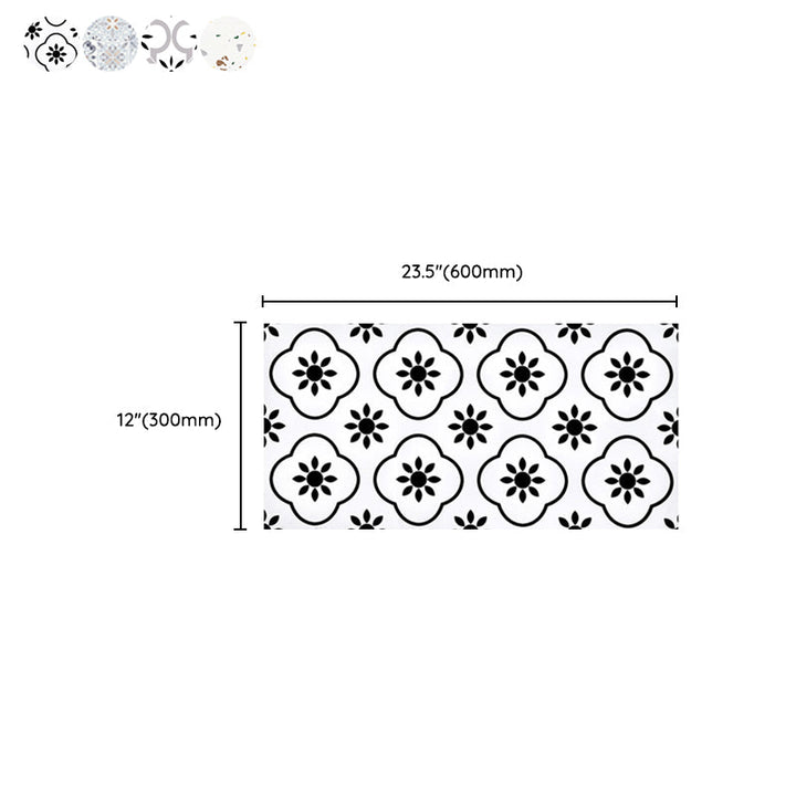 BowLift | PVC Rectangular 10 Pack 12" X 23" Peel & Stick Mosaic Tile Kitchen and Bathroom