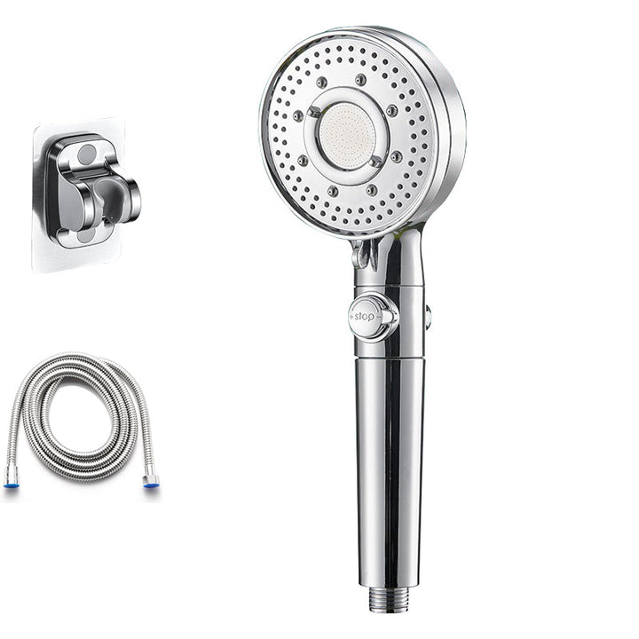 BowLift | Round Shower Head Plastic Modern Shower Head with Adjustable Spray Pattern
