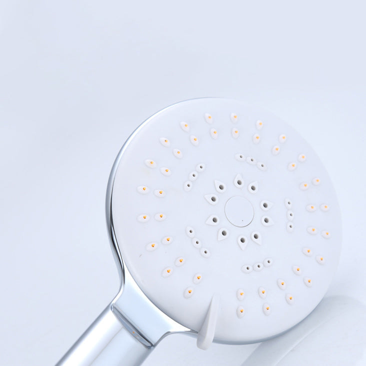 BowLift | Silver Shower Head Combo Metal Modern 5 Spray Pattern Shower Heads