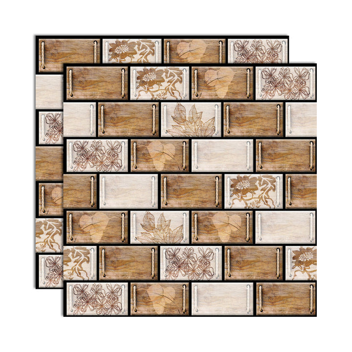 BowLift | 3D Peel and Stick Tiles Plastic Square Peel and Stick Tiles with Waterproof