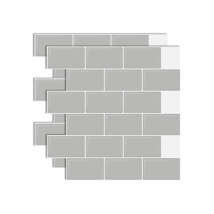 BowLift | Plastic Peel & Stick Subway Tile Square Peel and Stick Back Wall Tile