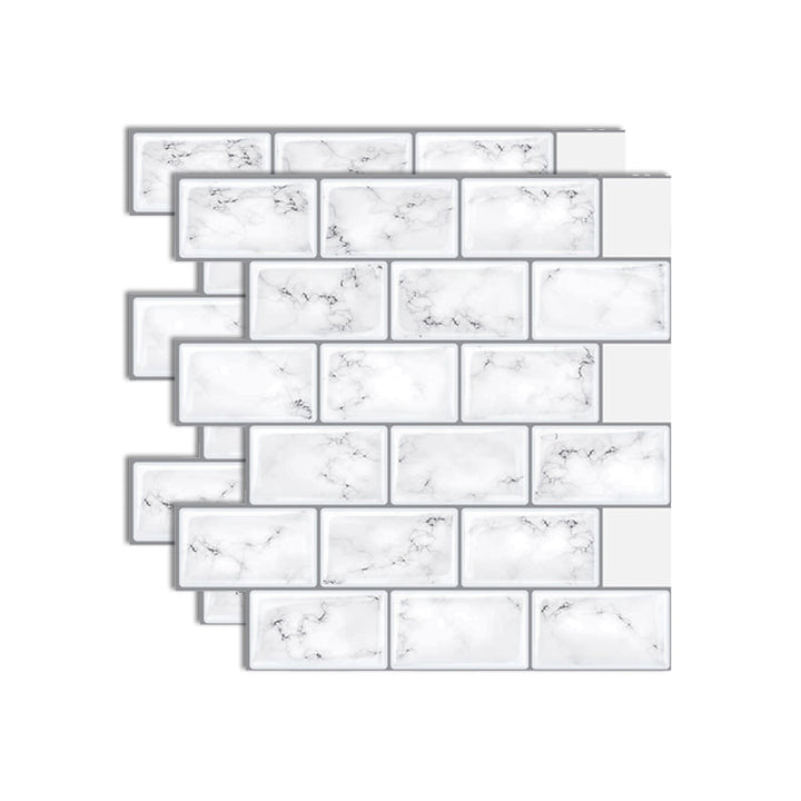 BowLift | Plastic Peel & Stick Subway Tile Square Peel and Stick Back Wall Tile