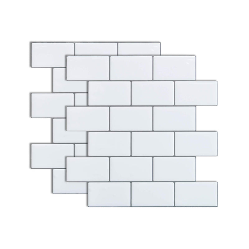 BowLift | Square Peel-and-Stick Tiles Plastic Indoor Peel & Stick Subway Tile