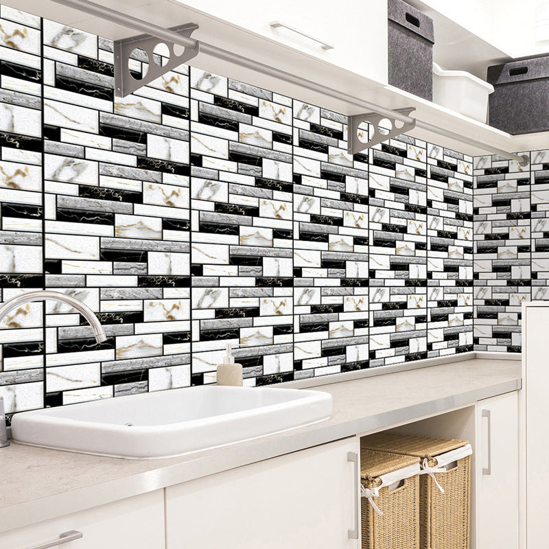 BowLift | Plastic Peel and Stick Tiles 3D Square Waterproof Peel and Stick Tiles