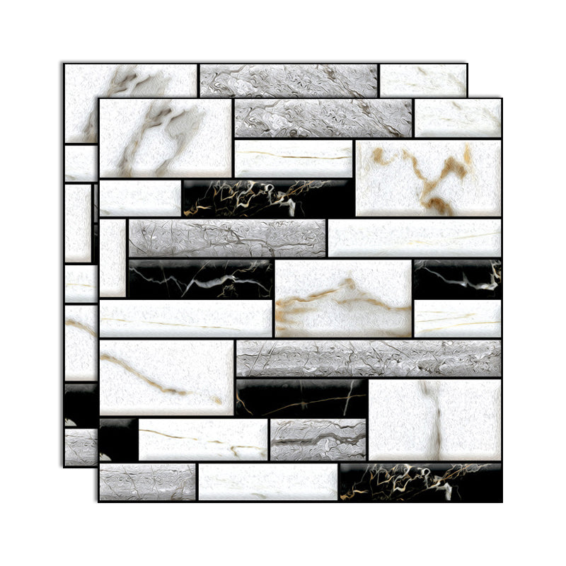 BowLift | Plastic Peel and Stick Tiles 3D Square Waterproof Peel and Stick Tiles