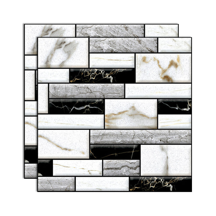BowLift | Plastic Peel and Stick Tiles 3D Square Waterproof Peel and Stick Tiles