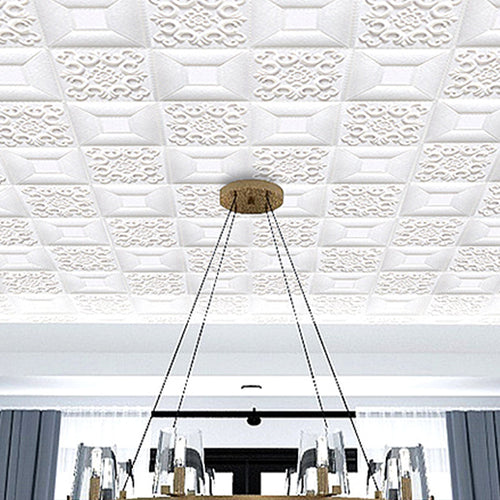 BowLift | Modern Pearl Wall Bowls PVC Wall Access Panel Peel and Stick Wall Tile Set of 10