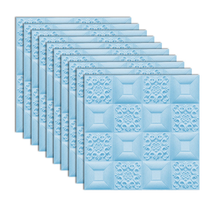 BowLift | Modern Pearl Wall Bowls PVC Wall Access Panel Peel and Stick Wall Tile Set of 10