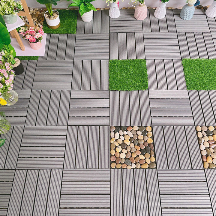 BowLift | Waterproof Decking Board Strips Composite Square Outdoor Decking Tile Terrace