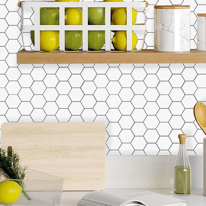 BowLift | Modern Peel-and-Stick Wall PVC Hexagon Peel-and-Stick Tile