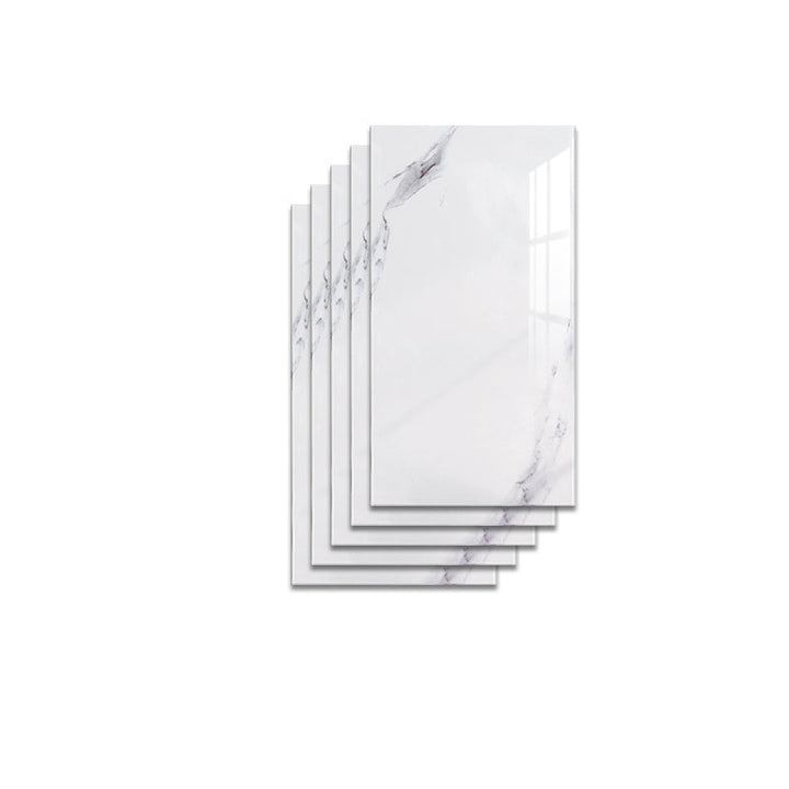 BowLift | Modern Pearl Wall Protection Element PVC Wall Access Panel Peel and Stick Wall Tile Set of 5