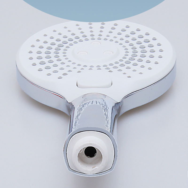 BowLift | Basic Shower Head Round Plastic Handheld Shower Head in Silver