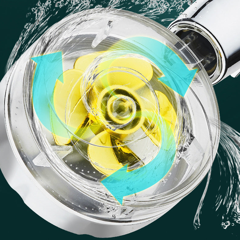 BowLift | Round shower head adjustable water flow handheld shower head with water filtration