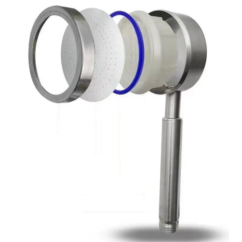 BowLift | Classic Round Shower Head Metal Standard Handheld Shower Head