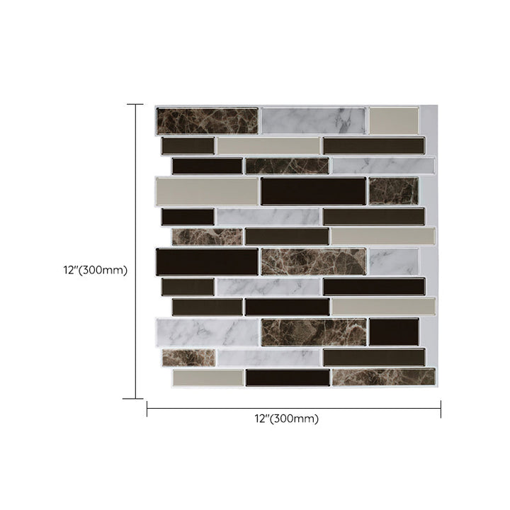 BowLift | Modern Peel & Stick Field Tile PVC Offset Joint Peel & Stick Subway Tile