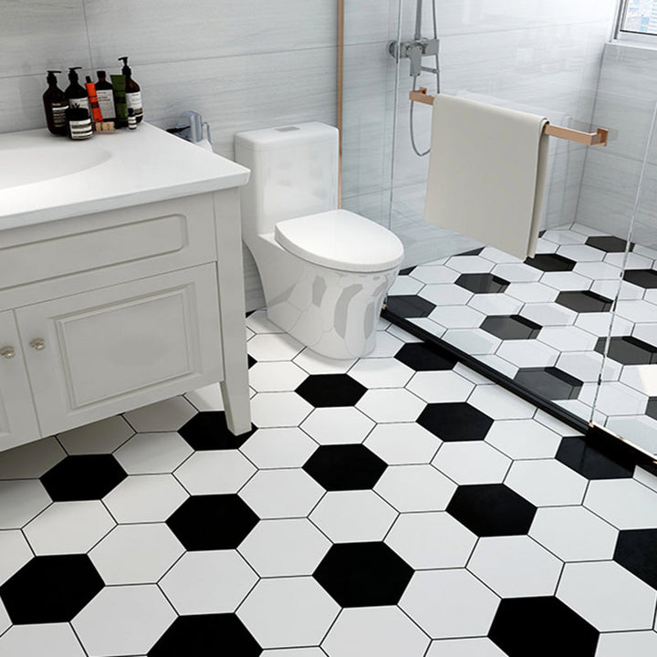 BowLift | Modern vinyl floor planks for peeling and sticking Geometrically printed PVC flooring