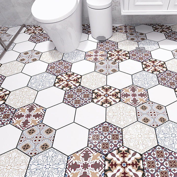 BowLift | Modern vinyl floor planks for peeling and sticking Geometrically printed PVC flooring
