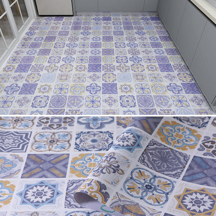 BowLift | Modern vinyl floor planks for peeling and sticking Geometrically printed PVC flooring