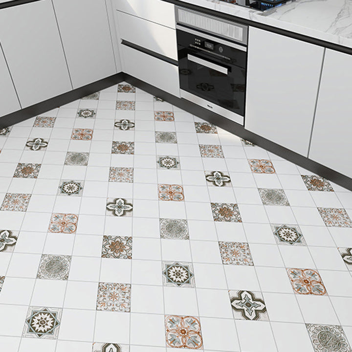 BowLift | Modern vinyl floor planks for peeling and sticking Geometrically printed PVC flooring