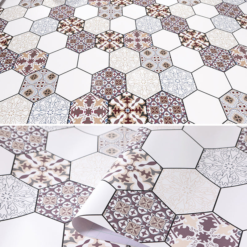 BowLift | Modern vinyl floor planks for peeling and sticking Geometrically printed PVC flooring