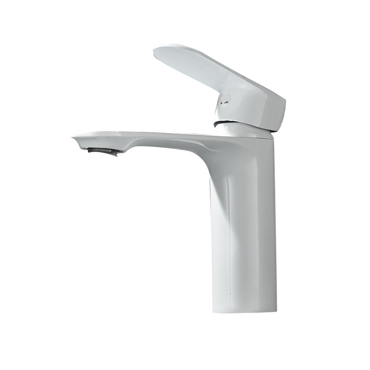 BowLift | Bathroom Sink Faucet Lever Handle Brass Monochrome Bathroom Faucet