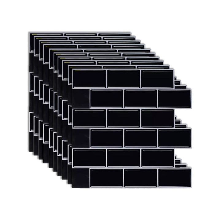 BowLift | Modern Peel and Stick Wall Tile PVC Offset Joint Peel and Stick Wall Tile
