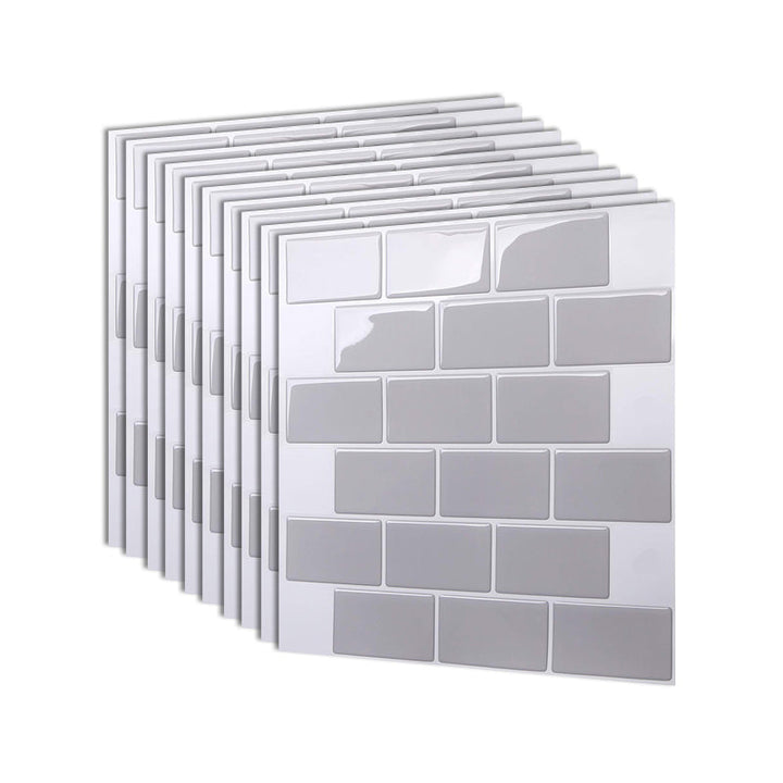 BowLift | Modern Peel and Stick Wall Tile PVC Offset Joint Peel and Stick Wall Tile