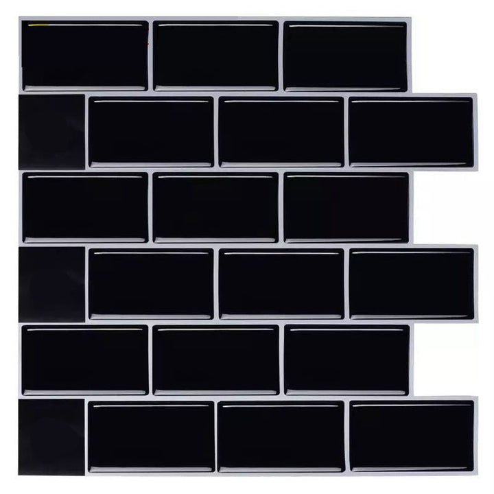 BowLift | Modern Peel and Stick Wall Tile PVC Offset Joint Peel and Stick Wall Tile