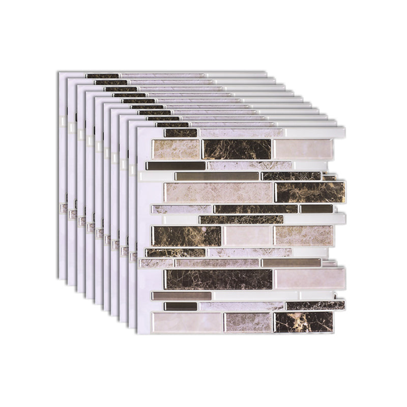 BowLift | Modern Peel and Stick Wall Tile PVC Offset Joint Peel and Stick Wall Tile