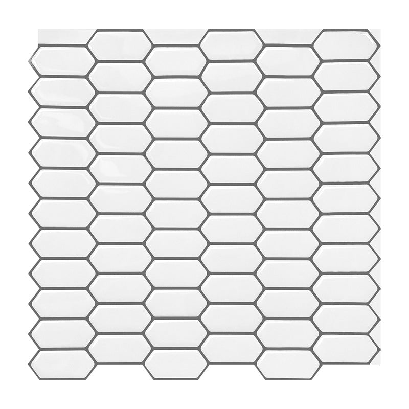 BowLift | Modern Peel & Stick Field Tile PVC Hexagon Mosaic Tile Peel and Stick Back Wall
