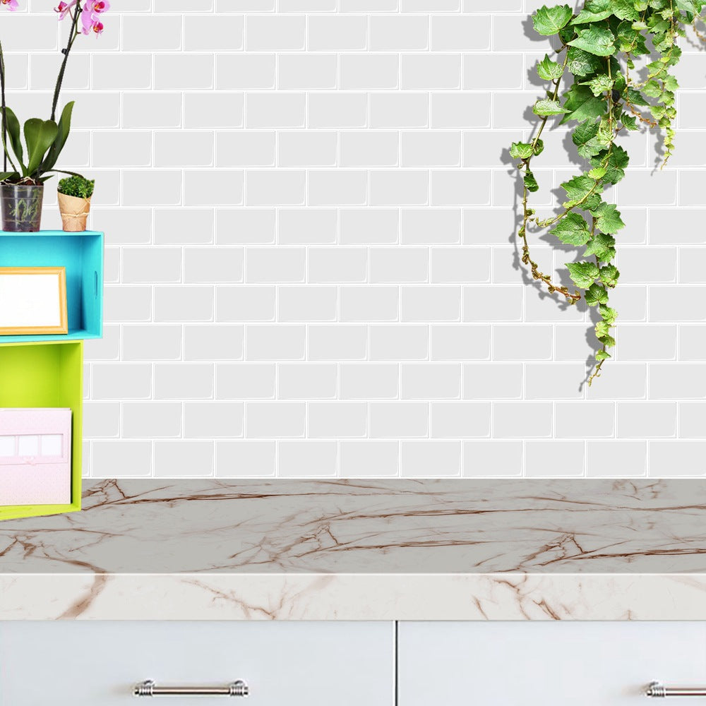 BowLift | Modern Tile Peel & Stick PVC Rectangular Subway Tile Peel and Stick Wall Tile