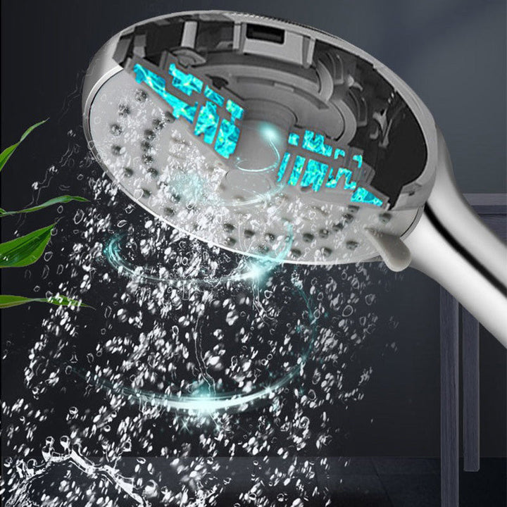 BowLift | Modern Adjustable Handheld Showerhead Chrome Round Handheld Showerhead