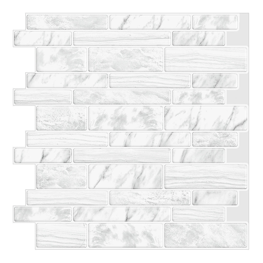 BowLift | Square Peel & Stick Tile Stone Composite Subway Tile for Backsplash Wall